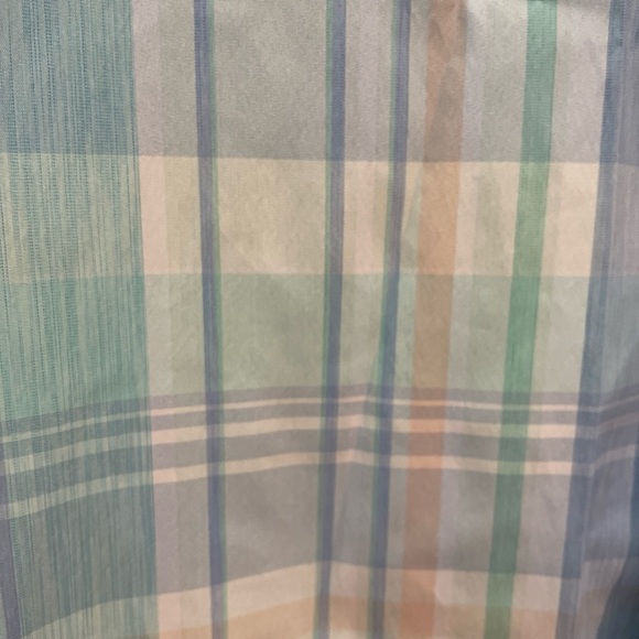 Izod Blue and Green Plaid Shirt - Picture 4 of 5